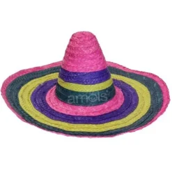 Adult Rainbow Straw Sombrero