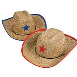 Adult Star Cowboy Straw Hat