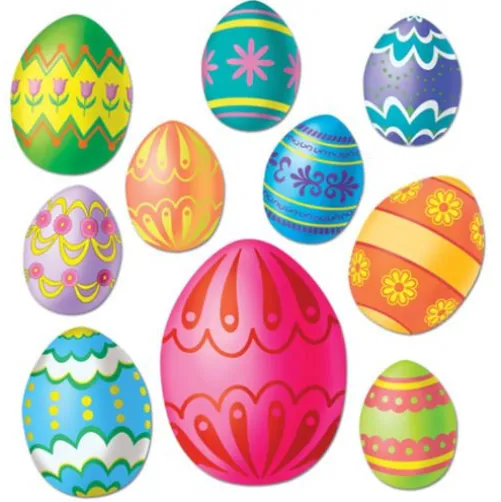 Assorted Easter Egg Cutouts