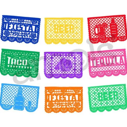 Beer & Taco Fiesta Plastic Picado