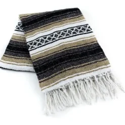 Beige Mexican Blanket