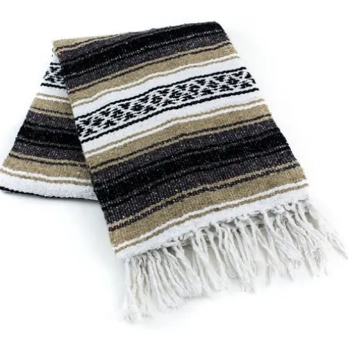 Beige Mexican Blanket