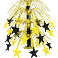 Black and Gold Star Cascade Centerpiece