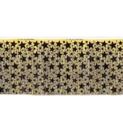 Black and Gold Star Fringe Skirt