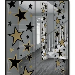 Black and Gold Star Party Panels