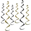 Black and Gold Twirly Whirlys