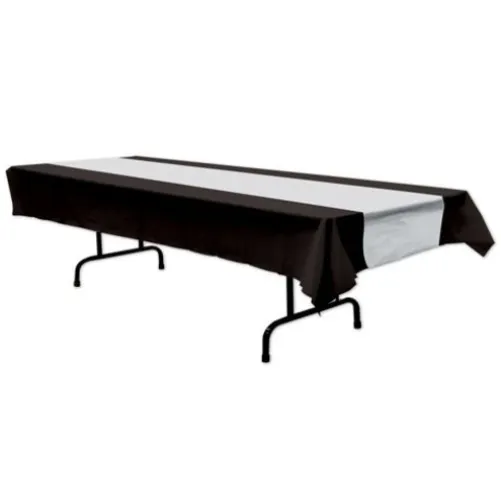 Black and Silver Tablecover