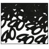 40 Black Confetti