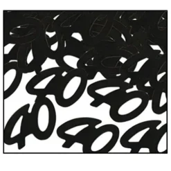 40 Black Confetti