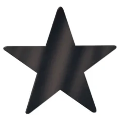 12" Black Foil Star