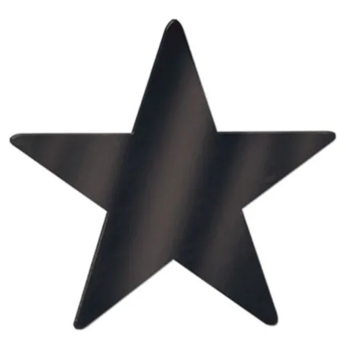 12" Black Foil Star
