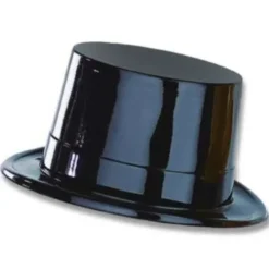 Black Plastic Top Hat