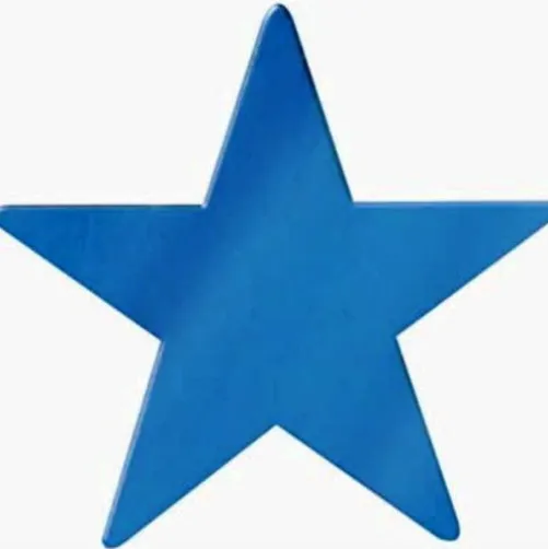 5" Blue Foil Star