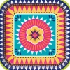 Boho Fiesta 9"Square Plate 8ct