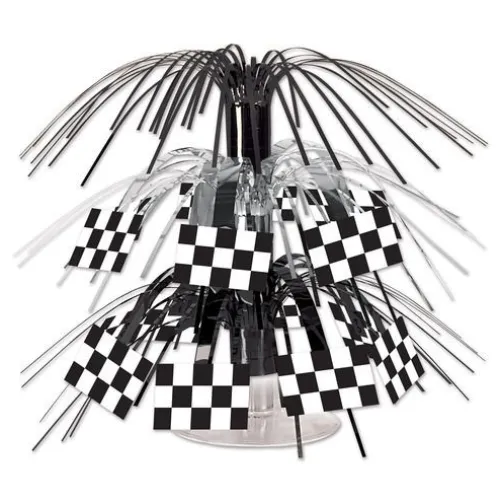 Checkered Flag Mini Cascade Centerpiece