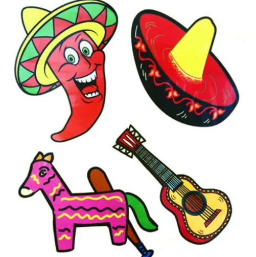 Cinco de Mayo Cutouts 4pc