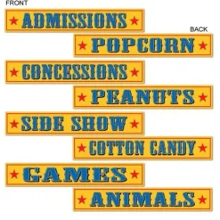 Circus Sign Cutouts