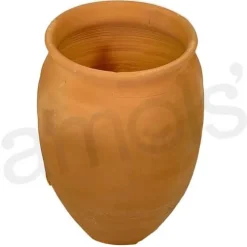 Clay Flower Vase 6"