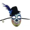 Day Of The Dead Mask Black Hat