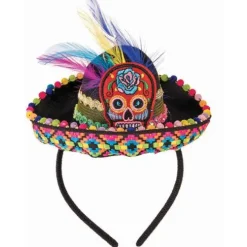Day of the Dead Sombrero Headband