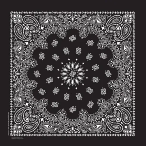 Deluxe Black Bandana