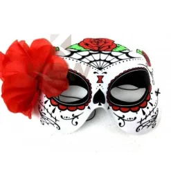 DOD Half Mask Red Rose Spider