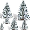 3D Winter Pine Tree Centerpieces