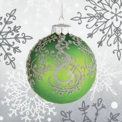Elegant Ornament Beverage Napkins
