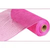 Extra Wide Hot Pink Metallic Mesh Roll