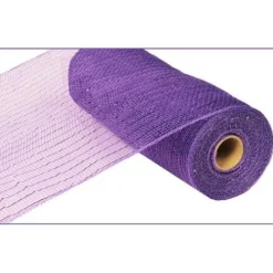Extra Wide Purple Metallic Mesh Roll