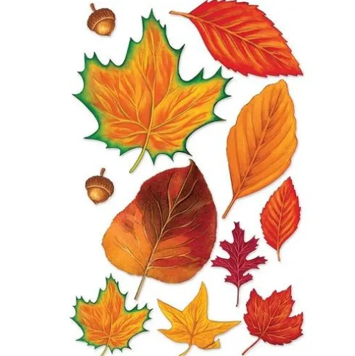 Fall Leaves with Acorns