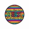 8" Fiesta Metal Glittered Sign
