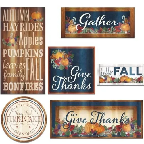 Foil Fall Thanksgiving Cutouts