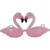 Glittered Flamingo Glasses