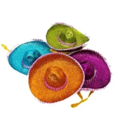 6" Glittered Sombrero