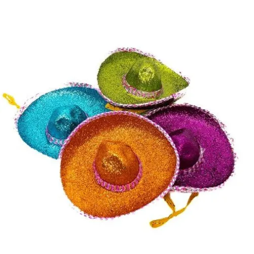 6" Glittered Sombrero