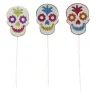 17" Glitter Sugar Skull Pick