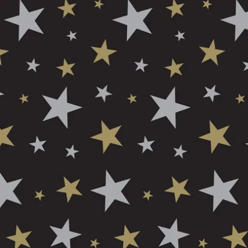 Gold and Silver Star Backdrop