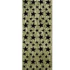 Gold Curtain with Black Stars
