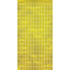 Gold Metallic Square Curtain