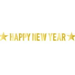 Gold New Year Streamer