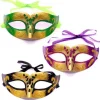 Gold Plastic Masquerade Mask