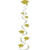 Gold Printed Grad Cap Whirls