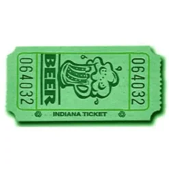 Green Beer Ticket Roll