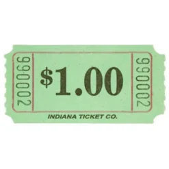 Green Dollar Ticket Roll