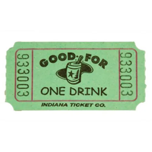 Green Drink Ticket Roll