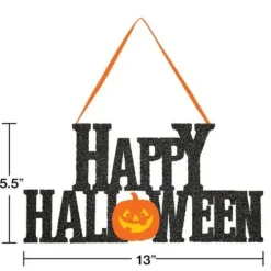 Happy Halloween Glitter Sign