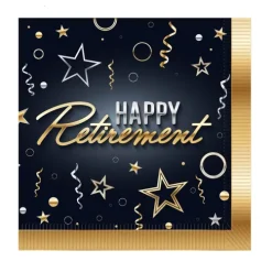 Happy Retirement Beverage Napkins