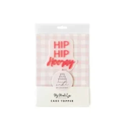 Hip Hip Hooray Cake Topper