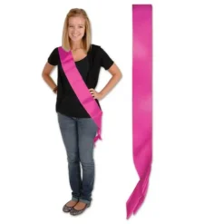 Hot Pink Satin Sash